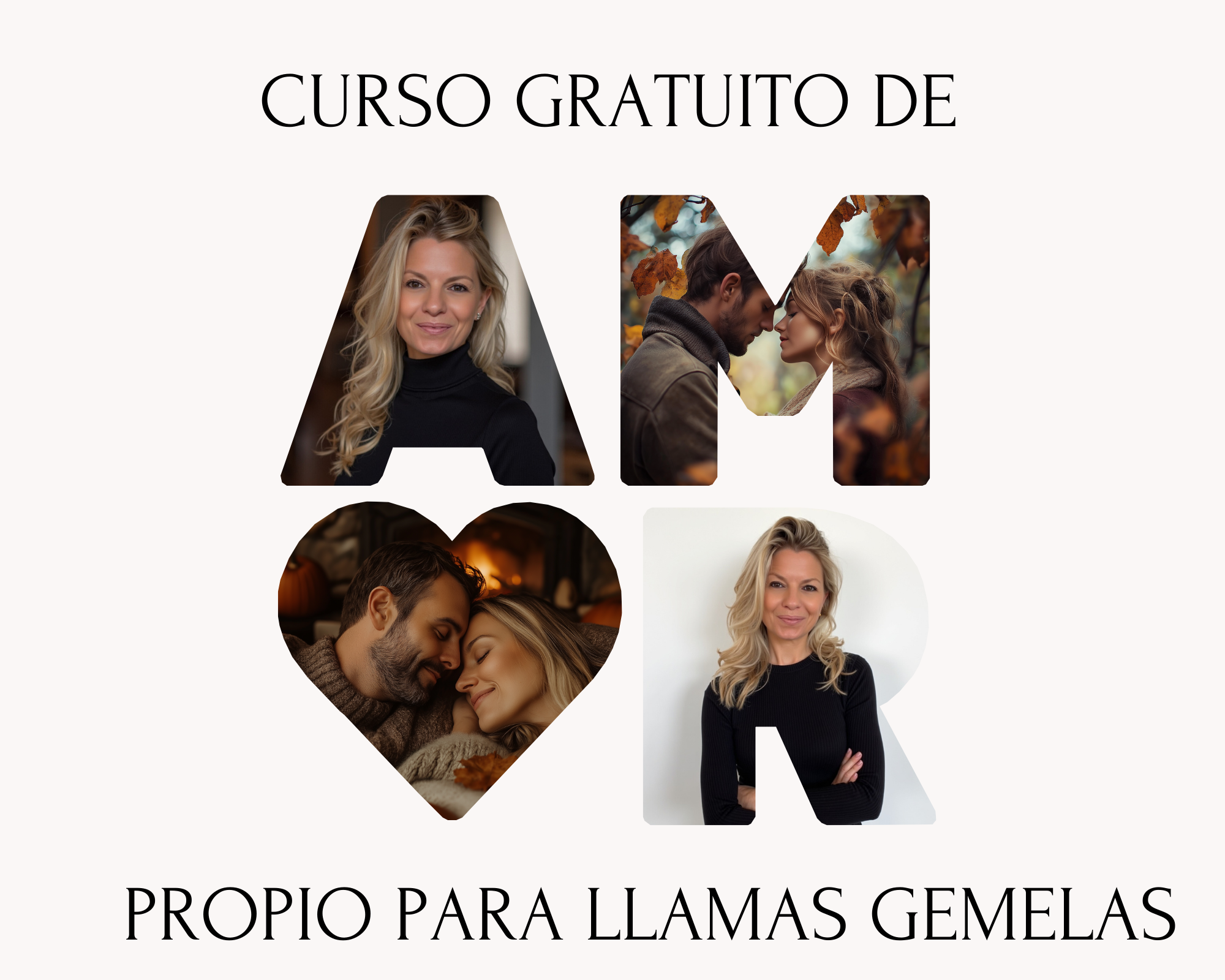 Blanco Amor Forma de Corazón Foto Collage